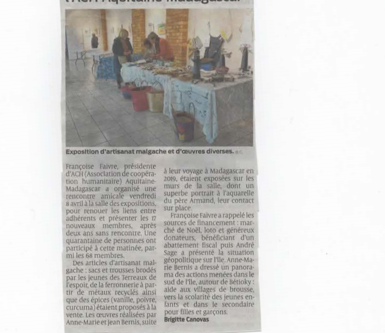 On parle de nous dans la presse